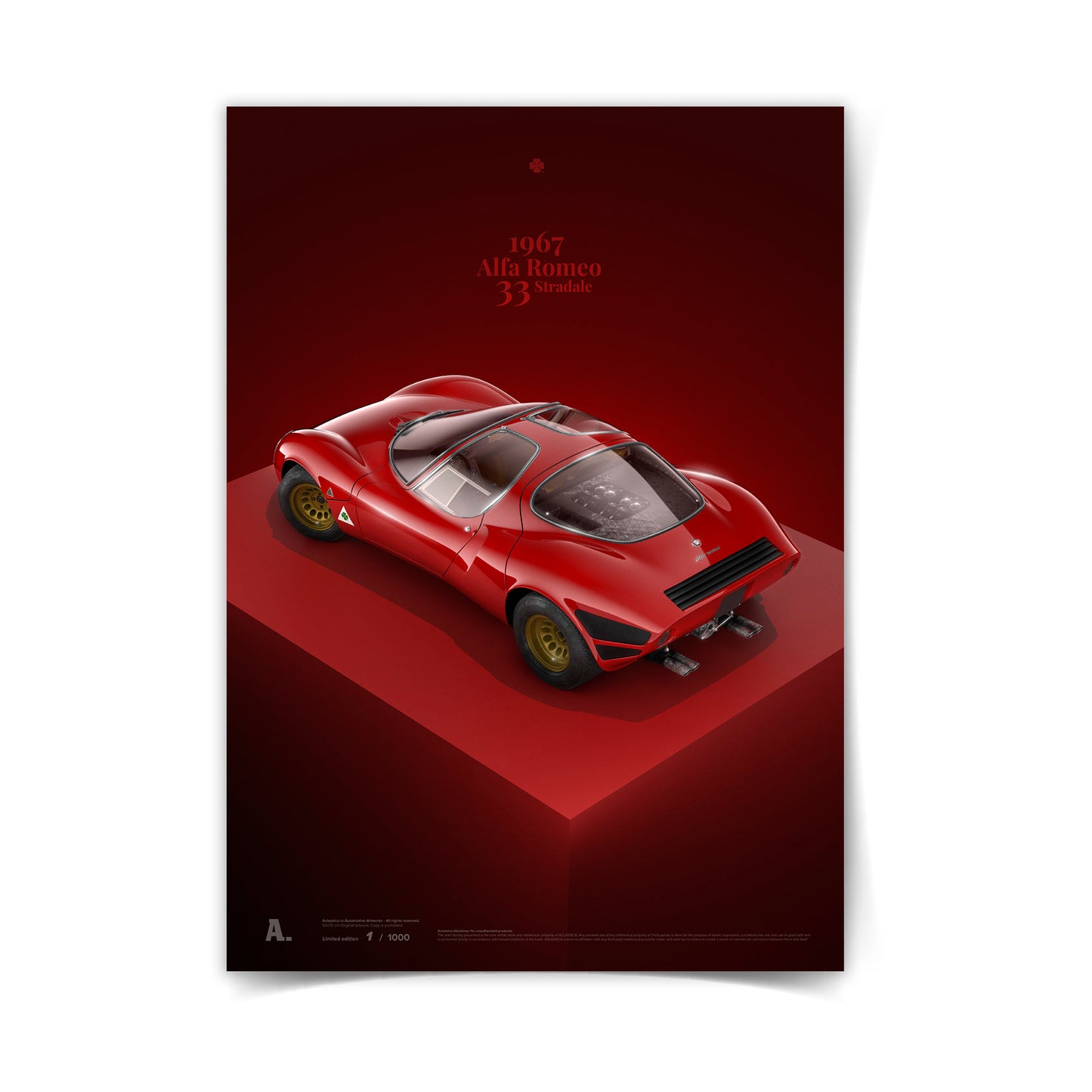 Alfa Romeo 33 Stradale Box Back