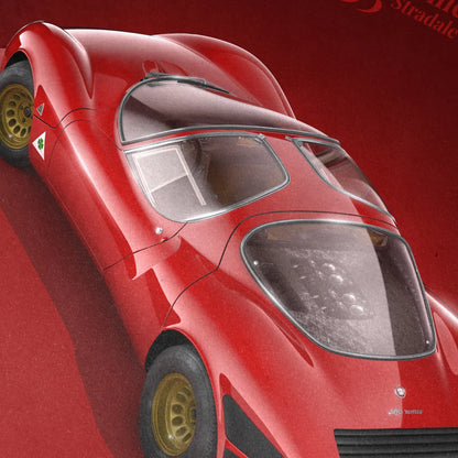 Alfa Romeo 33 Stradale Box Back