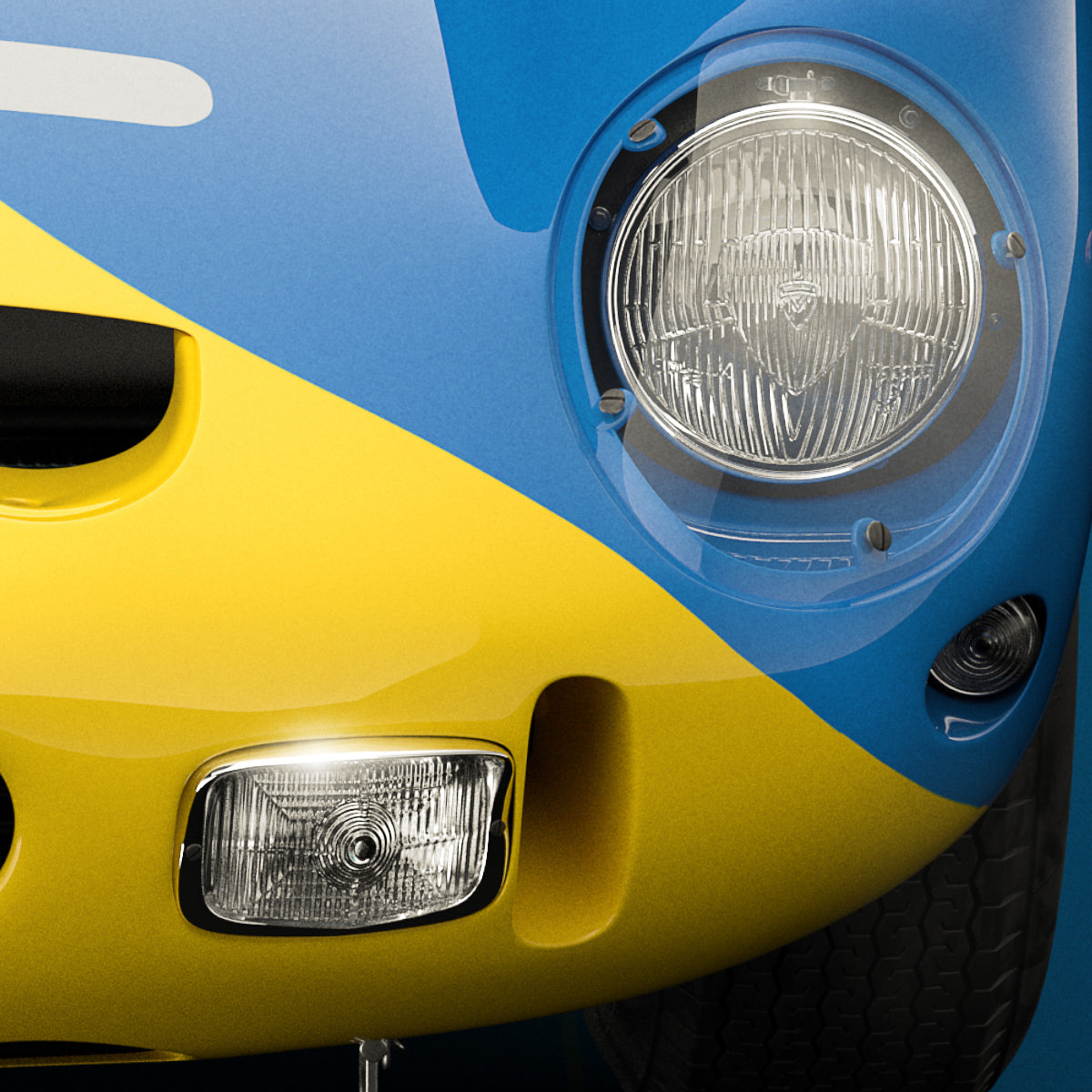 Ferrari 250 GTO Blue Front